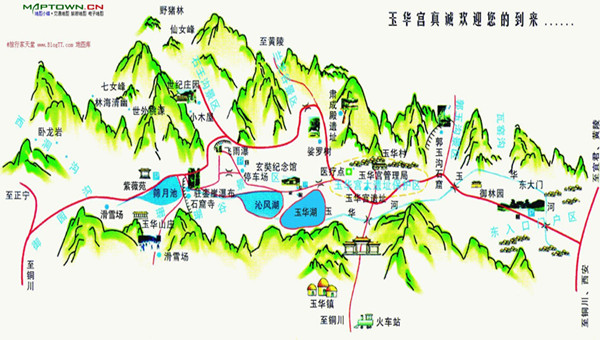 铜川旅游地图